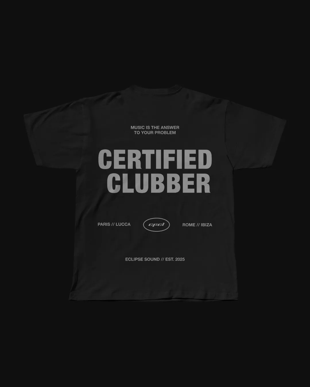 T-SHIRT 'Certified clubber': foto 3 di 6