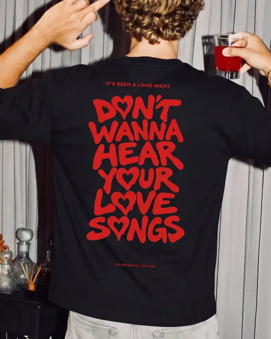 T-Shirt 'Love Songs': foto 1 di 2
