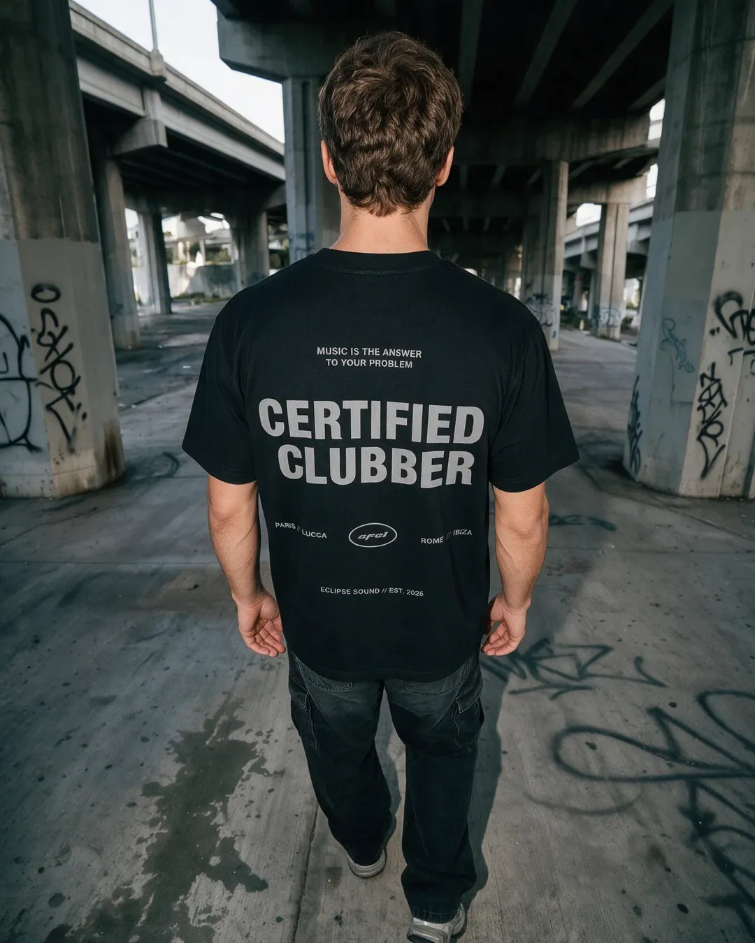 T-SHIRT 'Certified clubber': foto 1 di 6