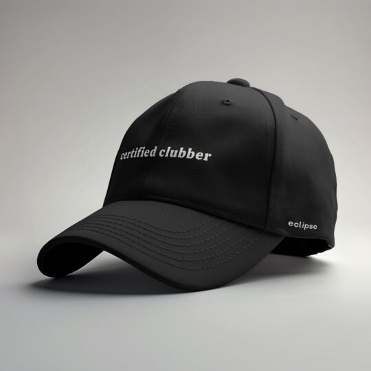 Cappellino con visiera 'certified clubber'