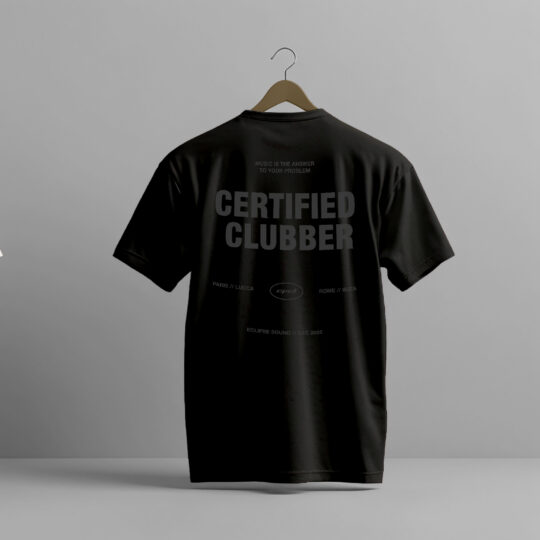 T-SHIRT 'Certified clubber'